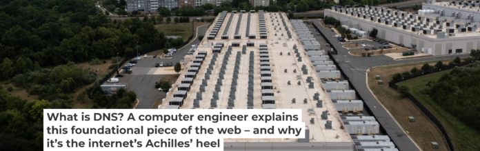 Amazon Web Services, hosted in data centers like this one in Virginia, supports thousands of websites, apps and online services – but not during its recent DNS outage. Nathan Howard/Getty Images Amazon Web Services, hosted in data centers like this one in Virginia, supports thousands of websites, apps and online services – but not during its recent DNS outage. Nathan Howard/Getty Images